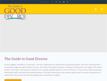 Tablet Screenshot of guidetogooddivorce.com